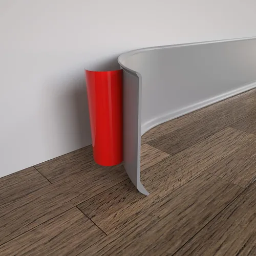 Miniatura 9 de COUKIU Moldura Flexible para Zócalo, 3 Pulgadas x 20 Pies Base de Pared de Vinilo Autoadhesivo Base Cove, Moldura de Base de Pared de Goma