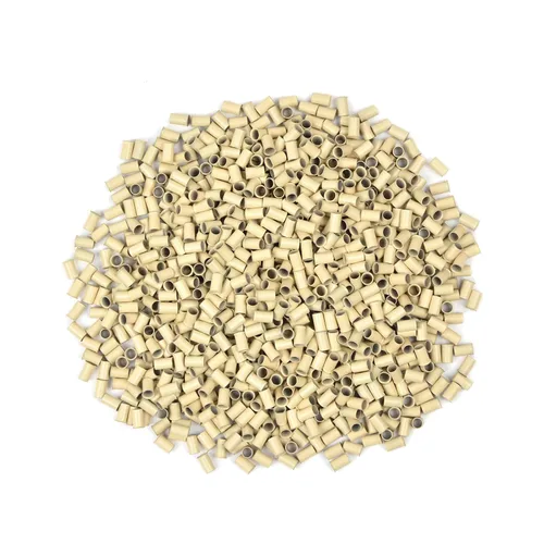 Miniatura 18 de 1000 piezas de microanillos de 0.134 in, cuentas de enlaces de microanillos sin silicona, tubos de cobre para extensiones de cabello