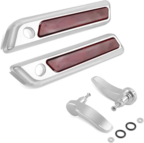 Miniatura 8 de Insertos de reflector para alforja de sillín para bolsa de sillín Harley, cubierta de cierre para Touring Street Electra Road Glide 2014-2024