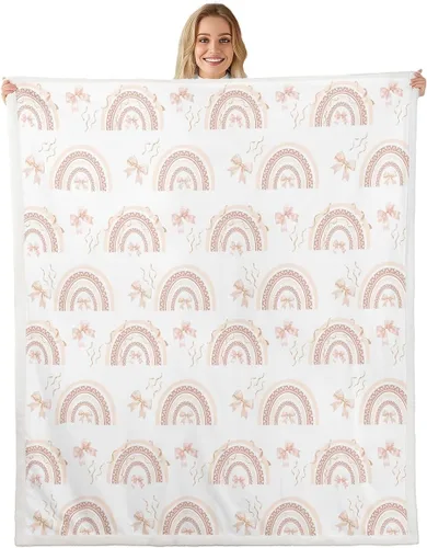 Miniatura 16 de Manta de cama con estampado de corazones de lazo, manta de felpa de grafiti dibujada a mano para decoración rústica del hogar, manta de franela