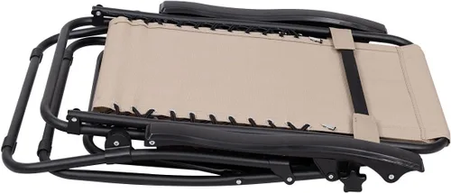 Miniatura 6 de Giantex Juego de 3 sillas de gravedad cero, tumbonas para patio, piscina, reclinables, plegables, sillas de descanso para patio trasero (beige)