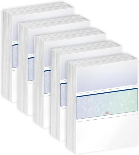 Miniatura 15 de Cheques de negocio de mármol azul de seguridad DocuGard con 11 características para prevenir el fraude
