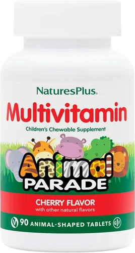 Miniatura 8 de Natures Plus Animal Parade - Multivitamínico masticable para niños, sabor a uva, 90 tabletas en forma de animal, promueve la salud y el bienestar