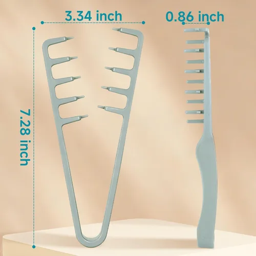 Miniatura 6 de Peine de textura, peine voluminizador de textura esponjosa para hombres y mujeres, herramienta de peinado texturizante de dientes anchos