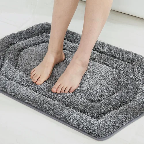 Miniatura 34 de COSY HOMEER Alfombras de Baño Extra Gruesas para Baño - Juegos de Alfombras Antideslizantes de Lino de Baño Suave Felpa 100% Poliéster Fuerte Sala