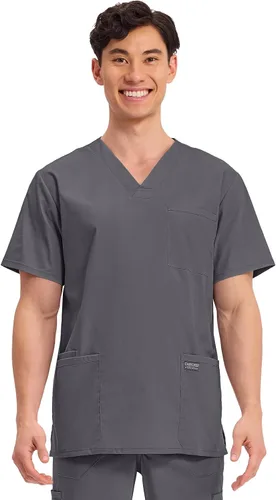 Miniatura 28 de Cherokee WW Professionals WW695 - Camisa de uniforme sanitario para hombre, con cuello en V
