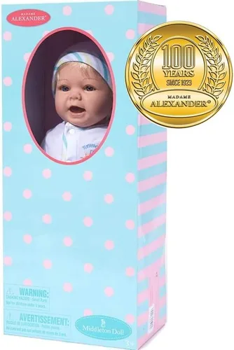 Miniatura 2 de Madame Alexander, Muñeca de bebé dulce de 19 pulgadas, tono de piel claro, cabello rubio Tono de piel clara/cabello rubio