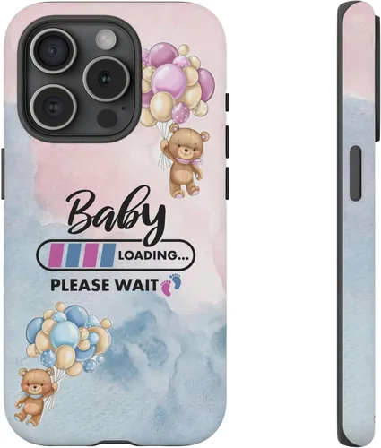 Miniatura 49 de Cute Baby Loading Phone Case for iPhone Models and Variants - Sweet Maternity Phone Cover for Pregnancy Reveal or Baby Shower Matte