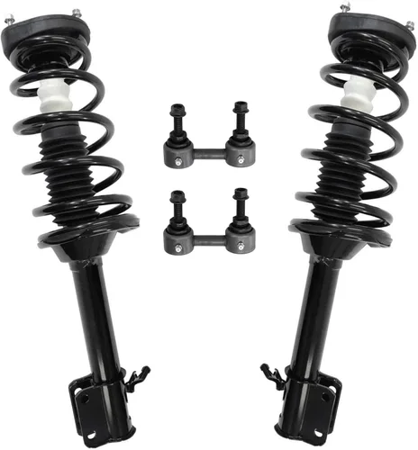 Miniatura 94 de Detroit Axle - Kit de 4 piezas RWD Puntales Delanteros Barras Estabilizadoras para Ford F-150 2021 2022 2023 2024, 2 Puntales con Resorte Helicoidal
