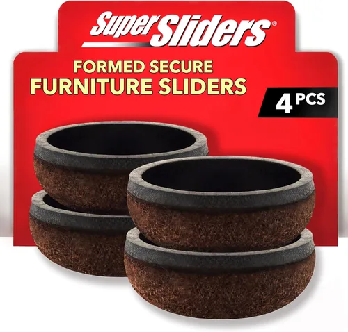 Miniatura 11 de Super Sliders 4318595N - Almohadillas de fieltro para muebles con agarre seguro que protegen superficies duras, lino de 1 pulgada (paquete de 20)