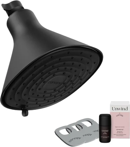 Canopy Cabezal de ducha filtrado, filtro de cabezal de ducha de alta presión para agua dura, filtro de ducha para eliminar impurezas para cuero