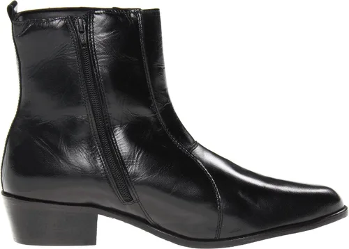 Miniatura 6 de Stacy Adams Santos - Botas con cremallera lateral para hombre, cuero negro