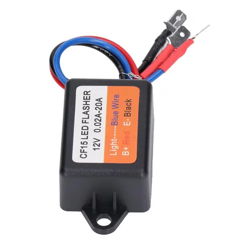 Miniatura 9 de Controlador estroboscópico, controlador estroboscópico de flash 12 V auto módulo intermitente 0.02‑20A LED Módulo de luz de giro 45 75 veces por