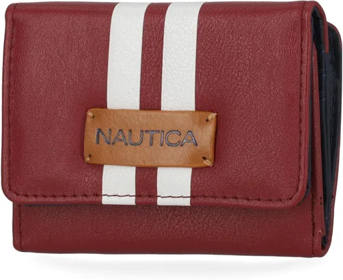 Miniatura 10 de Nautica Rower's End Cartera Pequeña para Mujeres, Bloqueo RFID Portador Delgado de Tarjetas de Crédito con Bolsillo para Monedas con Cremallera