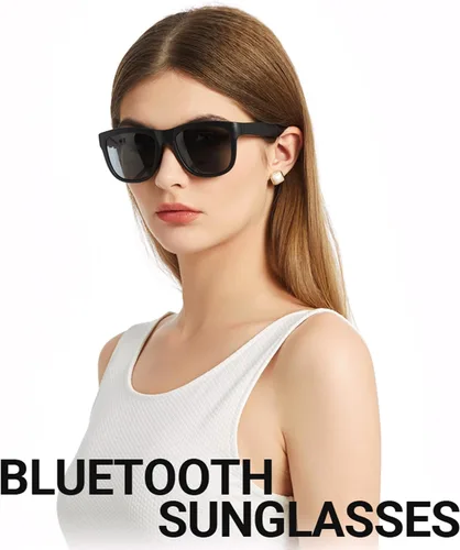 Miniatura 2 de GS01 Smart Bluetooth Gafas de sol, gafas de sol de audio con altavoz, lente polarizada UV400, música abierta del oído, control táctil