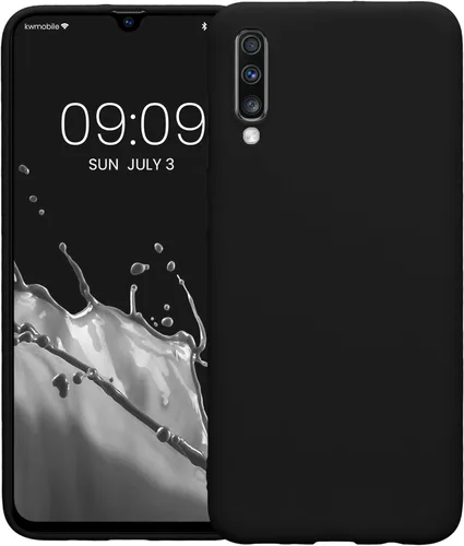 Miniatura 5 de kwmobile Funda compatible con Samsung Galaxy A70 - Funda protectora de silicona TPU suave y delgada, color negro mate