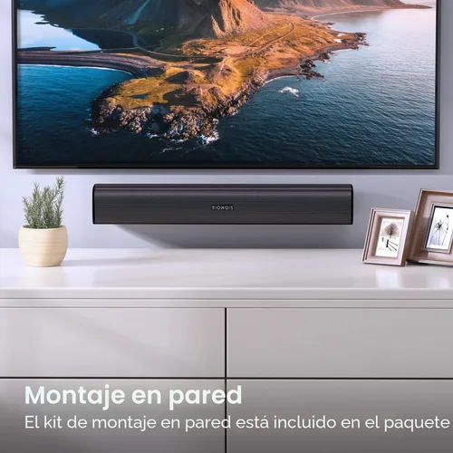 Miniatura 6 de RIOWOIS Barra de Sonido para Smart TV, Barra de Sonido para TV con Reflector de Graves y Fácil Configuración, Sistema de Sonido Envolvente de Audio
