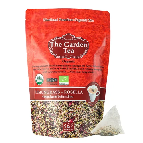 Miniatura 11 de Suwirun Té orgánico de citronela, 25 bolsas, producto de Tailandia, té de hierbas cítrico y refrescante, sin cafeína, sin calorías, alivia