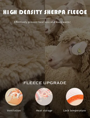Miniatura 4 de Gihuo Pantalones de chándal con forro de sherpa para mujer