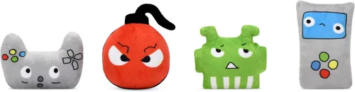 Miniatura 4 de iscream Juego de almohada de forro polar de 5 piezas en forma de videojuegos con detalles bordados