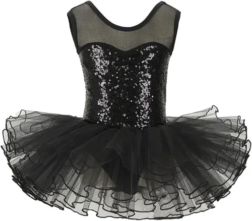 Miniatura 3 de Disimlarl Girls Ballerina Prom Party Costume Kids Flower Dress Dancewear Gymnastic Leotard Ballet Dress