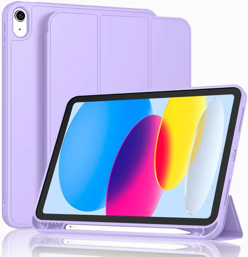 Miniatura 47 de ToaPoia - Funda para iPad (A16) de 11 pulgadas 2025/iPad 10.ª generación de 10.9 pulgadas 2022, cubierta protectora delgada con soporte triple