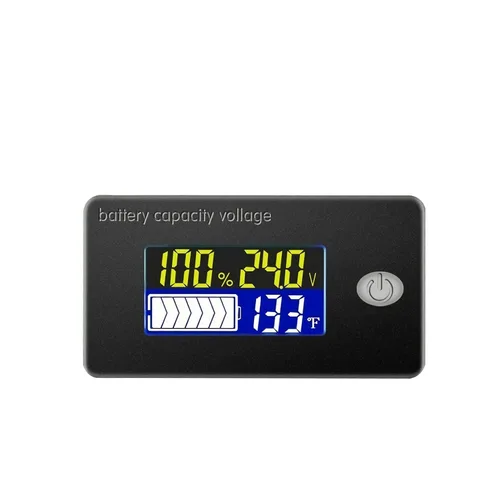 Miniatura 9 de Medidor de voltaje con pantalla de temperatura, medidor de voltaje (12 V)