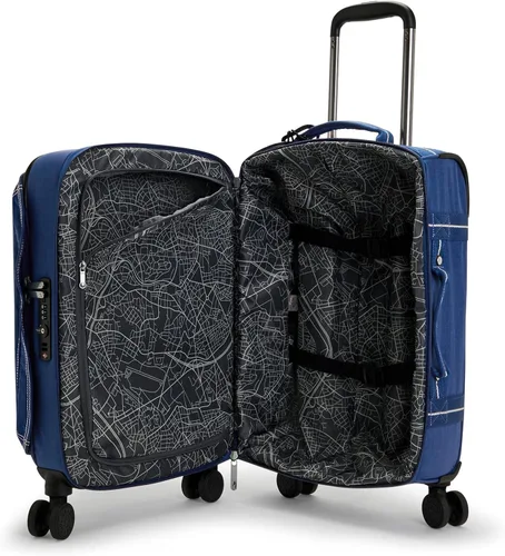 Miniatura 3 de Kipling Espontaneous S Softside Spinner - Equipaje para ruedas tamaño de cabina correas elásticas Admiral Blue CL 13L x 2075H x 825D Espontáneo S