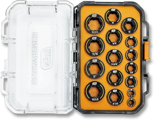 Miniatura 4 de GEARWRENCH 86192 Juego de 16 piezas de inserción de llave métrica SAE/Bolt Biter