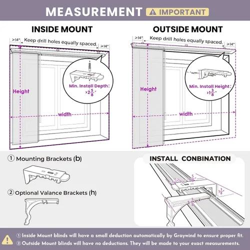 Miniatura 7 de Graywind - Paneles deslizantes manuales 100% opacos con control de varilla, persianas de privacidad para ventanas de patio, puertas corredizas