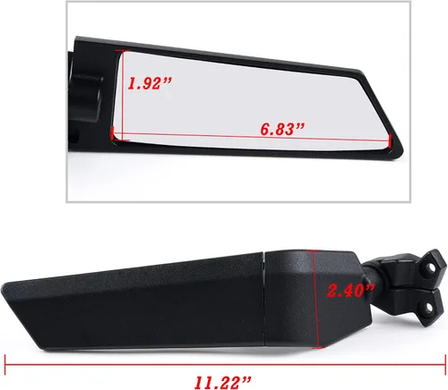 Miniatura 6 de Espejos retrovisores para motocicleta, espejos laterales giratorios ajustables para Honda CBR250R CBR500R CBR650R CBR1000R Kawasaki ZX6R ZX10R Ninja
