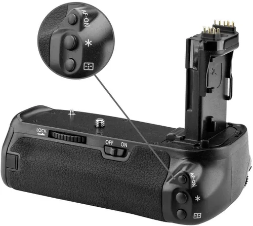 Miniatura 7 de Kit de agarre de batería para cámara SLR digital Canon EOS 70D, EOS 80D, EOS 90D incluye agarre de batería de repuesto BG-E14 + cantidad de 2