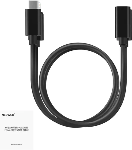 Miniatura 14 de NEEWER Paquete de 2 cables OTG, USB C a C y USB C a iOS, cable de salida de audio DAC macho a macho compatible con iPhone, iPad, Android, MacBook