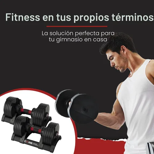 Miniatura 8 de Core Fitness® Adjustable Dumbbell Weight Set by Affordable Dumbbells