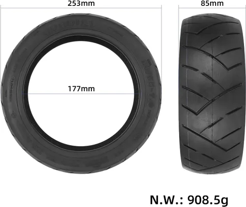 Miniatura 2 de 80/55-7.0 (10.5x3.0) Goma a prueba de explosiones autosellante autosellante sin cámara Neumático de repuesto para Ninebot Segway P65 P65SE P65SE