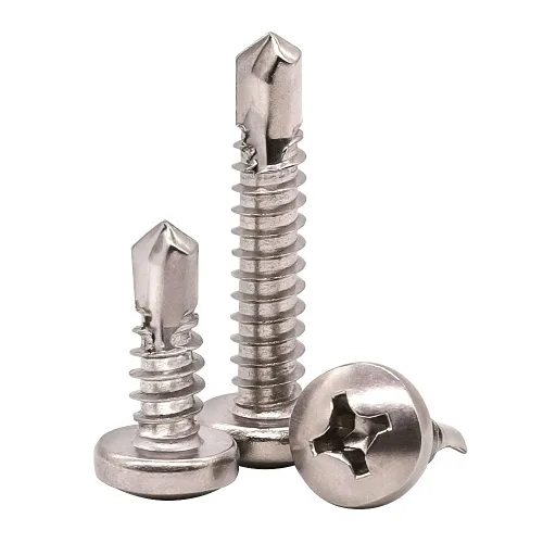 Tornillos autoperforantes #12 x 1 pulgada, 410 tornillos de chapa de acero inoxidable, Phillips Drive, tornillos autorroscantes de cabeza redonda,