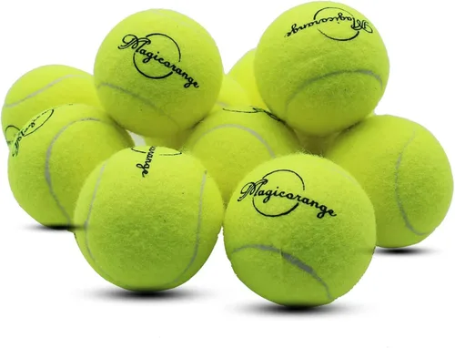 Miniatura 9 de Magicorange Pelotas de tenis, paquete de 12 pelotas de tenis de entrenamiento avanzado, pelotas de práctica, vienen con bolsa de malla para un fácil