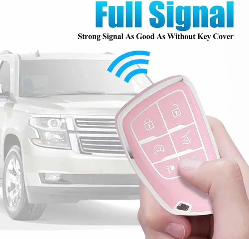 Miniatura 3 de Funda para llavero para Chevy GMC con llavero, Silverado Sierra Tahoe Suburban Equinox Traverse Yukon Denali Terrain Buick Envision Funda de TPU