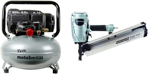 Metabo HPT,"THE TANK" - compresor de aire para panqueques 200 PSI, 6 galones (EC914S)