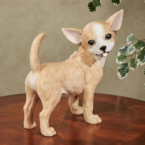 Miniatura 2 de Touch of Class Encantado Chihuahua Perro Adorable Escultura de Mesa Tawny
