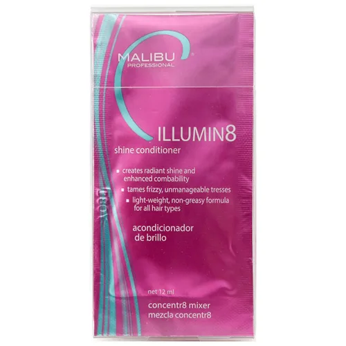 Malibu C ILLUMIN8 - Acondicionador de brillo (6 paquetes) – Concentrado para el brillo del cabello y manejabilidad – Acondicionador de cabello