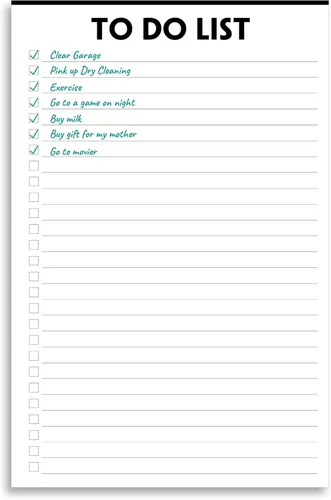 Miniatura 3 de Nokingo Libreta de Tareas - 5.5"x8.2", 50 Hojas, Cuaderno de Tareas con Lista de Verificación y Organización, Desengrapable, Escritura Simple
