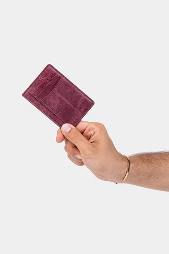 Miniatura 24 de Grande -3605 Estuches para tarjetas, Borgoña, Minimalista