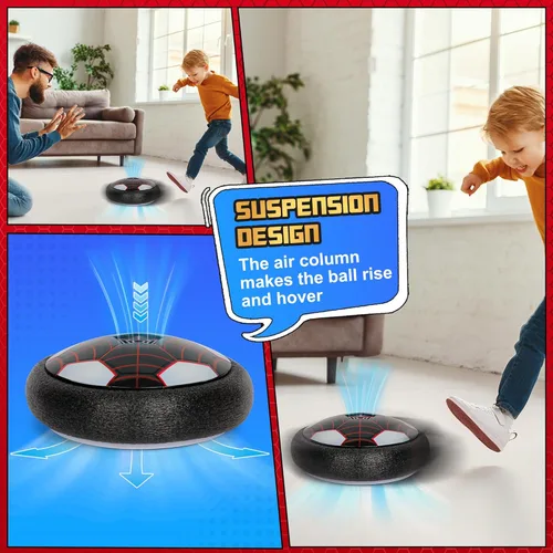 Miniatura 6 de Balón de Fútbol Flotante, Paquete de 2 - Juguetes de Fútbol de Interior para Niños, Juegos Deportivos Geniales para Niños y Niñas, Regalos