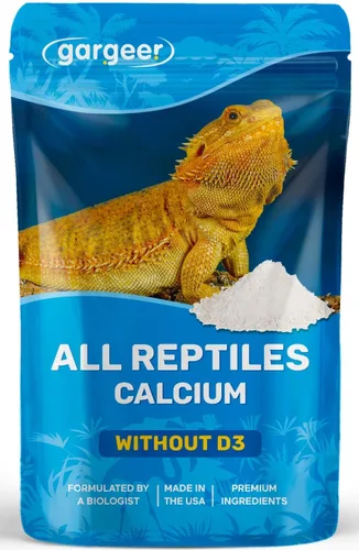 Miniatura 6 de Gargeer 4 onzas de calcio reptil con vitamina D3, sin fósforo, polvo ultrafino. Polvo puro, mezcla de frutas reales saborizadas, suplemento listo