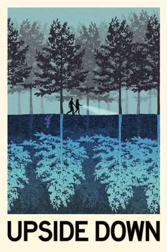 Miniatura 2 de Póster de viaje laminado de fantasía al revés de borrado en seco, arte de pared de 16 x 24 pulgadas
