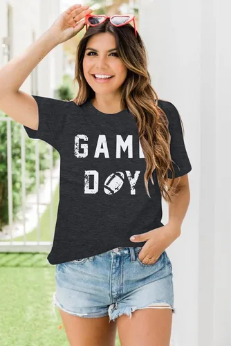Miniatura 4 de Camiseta de béisbol para mujer, camisetas de béisbol para mamá, camisetas vintage con estampado de béisbol, camiseta casual con estampado de letras