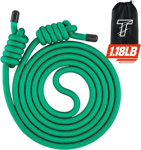 Miniatura 14 de Flow Rope Exercise Jump Rope For Fitness, Working Out, Flow with 9 Ft Adjustable Double Woven Workout Rope For Men, Women, Beginners' Training