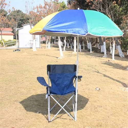 Miniatura 4 de Sillas de camping plegables al aire libre con toldo con portavasos para viajes, senderismo