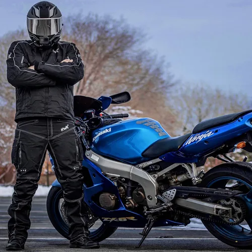 Miniatura 2 de Chaqueta de motocicleta HWK Spyder para hombre con tela de cordura textil resistente al clima para chaqueta de motocross enduro
